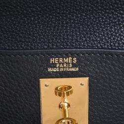 Pre Owned HERMES Togo Kelly 32 Handbag Black Ladies