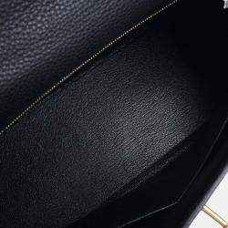 Pre Owned HERMES Togo Kelly 32 Handbag Black Ladies