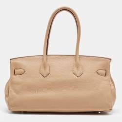Pre Owned Hermes Biscuit Taurillon Clemence Leather Palladium Finish Shoulder Birkin ll JPG 42 Bag