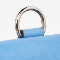 Hermes Bleu Paradis/Saphir Swift Leather Palladium Hardware Mini Berline Bag