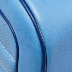 Hermes Bleu Paradis/Saphir Swift Leather Palladium Hardware Mini Berline Bag