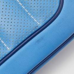 Hermes Bleu Paradis/Saphir Swift Leather Palladium Hardware Mini Berline Bag
