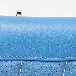 Hermes Bleu Paradis/Saphir Swift Leather Palladium Hardware Mini Berline Bag