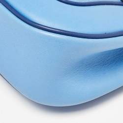 Hermes Bleu Paradis/Saphir Swift Leather Palladium Hardware Mini Berline Bag
