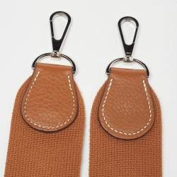 Hermes Gold Clemence Leather Evelyne III PM Bag