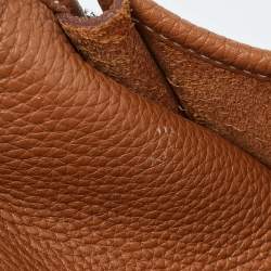 Hermes Gold Clemence Leather Evelyne III PM Bag