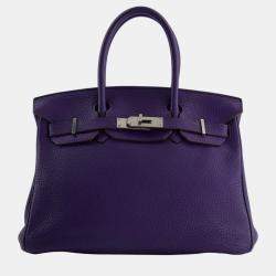 Hermes Birkin 30cm Ultra Violet in Togo Leather with Palladium