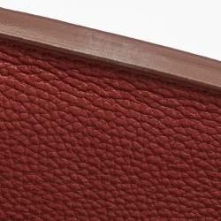 Hermes Rouge Garance Togo Leather Palladium Finish Birkin 35 Bag