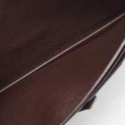 Pre Owned Hermés Chocolat Epsom Leather Bearn Gusset Wallet
