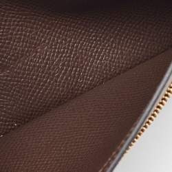 Pre Owned Hermés Chocolat Epsom Leather Bearn Gusset Wallet