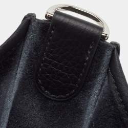 Pre Owned Hermes Noir Togo Leather Evelyne III PM Bag
