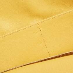 Hermes Jaune Togo Leather Palladium Finish Kelly Retourne 32 Bag