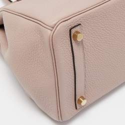Hermes Glycine Taurillon Clemence Leather Gold Finish Birkin 30 Bag