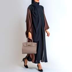 Hermes Glycine Taurillon Clemence Leather Gold Finish Birkin 30 Bag