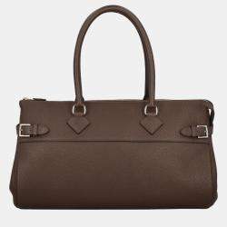 HermÃ¨s  Women's Leather Tote Bag - Brown - One Size