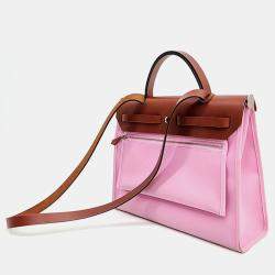 Hermes Pink leather Herbag Small Bag