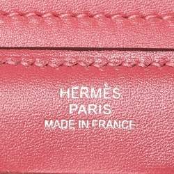 Hermès Rose D'ete Swift Leather Kelly Depliant Wallet