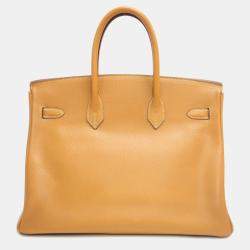HERMES Birkin 35 Ardennes Natural Handbag Brown Women's