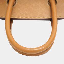 HERMES Birkin 35 Ardennes Natural Handbag Brown Women's