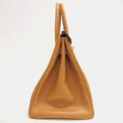 HERMES Birkin 35 Ardennes Natural Handbag Brown Women's