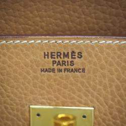 HERMES Birkin 35 Ardennes Natural Handbag Brown Women's