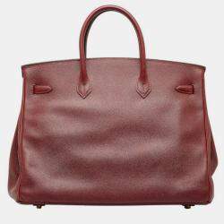 Hermes Birkin 40 Handbag Rouge Ash Couchevel Women's  