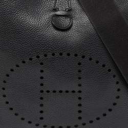 Pre Owned Hermes Black Togo Leather Evelyne III GM Bag