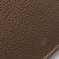Hermes Etoupe Togo Leather Evelyne III GM Bag