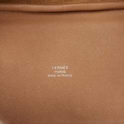 Pre Owned Hermes Chai/Rose Swift Leather Lucky Daisy Picotin Lock Micro Bag