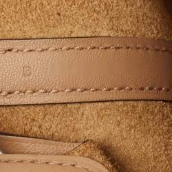 Pre Owned Hermes Chai/Rose Swift Leather Lucky Daisy Picotin Lock Micro Bag
