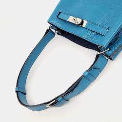 Pre Owned Hermes Leather Blue soKelly 22 (Q)