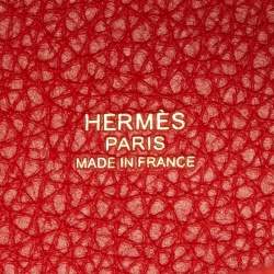 Pre Owned Hermès Rouge Tomate Togo Leather Picotin Lock 18 Bag