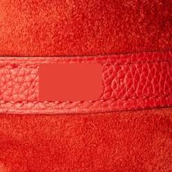 Pre Owned Hermès Rouge Tomate Togo Leather Picotin Lock 18 Bag