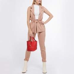 Pre Owned Hermès Rouge Tomate Togo Leather Picotin Lock 18 Bag