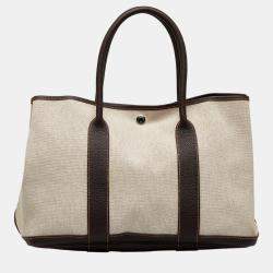 Hermes Beige/Brown Garden Party PM