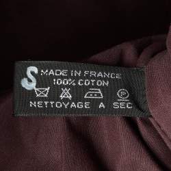 Hermes Bordeaux Canvas Fourre Tout Briefcase