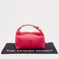 Hermes Hibiscus Toile Large Bride-A-Brac Pouch