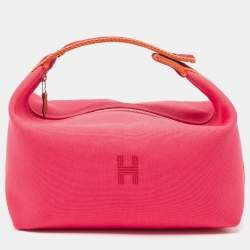 Hermes Hibiscus Toile Large Bride-A-Brac Pouch
