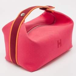 Hermes Hibiscus Toile Large Bride-A-Brac Pouch
