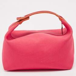 Hermes Hibiscus Toile Large Bride-A-Brac Pouch