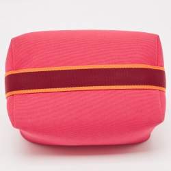 Hermes Hibiscus Toile Large Bride-A-Brac Pouch