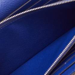 Pre Owned Hermès Bleu Electrique Epsom Leather Kelly Classic Wallet