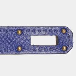 Pre Owned Hermès Bleu Electrique Epsom Leather Kelly Classic Wallet