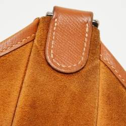 Pre Owned Hermes Gold Epsom Leather Evelyne I GM Bag