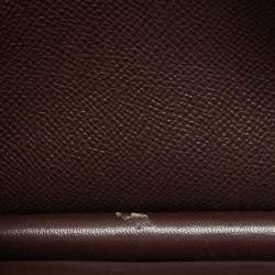 Pre Owned Hermes Rouge Sellier Epsom Leather Framboise Enamel Palladium Finish Constance 18 Bag