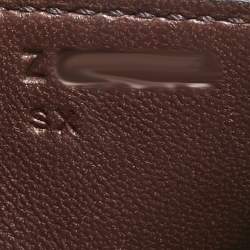 Pre Owned Hermes Rouge Sellier Epsom Leather Framboise Enamel Palladium Finish Constance 18 Bag