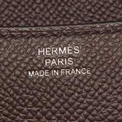 Pre Owned Hermes Rouge Sellier Epsom Leather Framboise Enamel Palladium Finish Constance 18 Bag