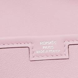 Pre Owned Hermès Mauve Sylvestre Swift Leather Jige Elan 29 Clutch