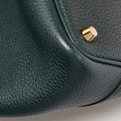Hermes Vert Cypress Taurillon Clemence Leather Picotin Lock 18 Bag