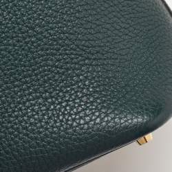 Hermes Vert Cypress Taurillon Clemence Leather Picotin Lock 18 Bag